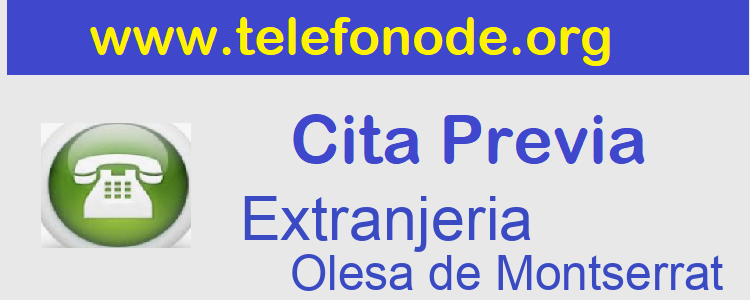 Cita Previa NIe y Huellas Olesa de Montserrat